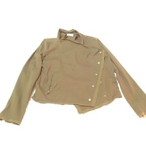 Wrap around button down jacket